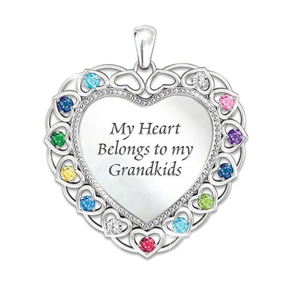 grandkids colorful birthstone love heart shape pendant women necklace jewelry new hot, Silver
grandkids colorful birthstone love heart shape pendant women necklace jewelry new hot, Silver
