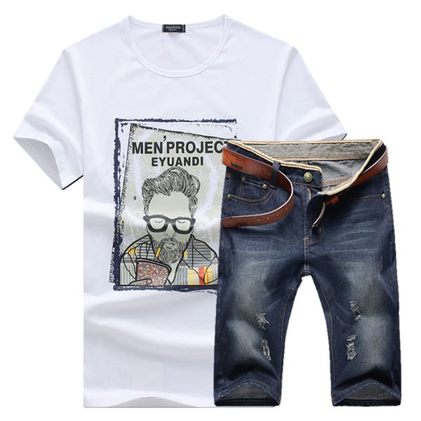 men summer thin t-shirt demin shorts 2 pcs sets boy casual o neck short sleeve t shirt jeans short trouser suits sportswear, Gray
men summer thin t-shirt demin shorts 2 pcs sets boy casual o neck short sleeve t shirt jeans short trouser suits sportswear, Gray