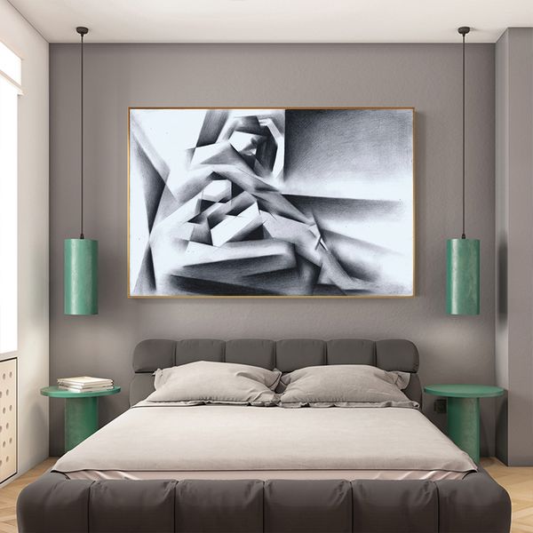 mutu black white and grey abstract beauty female figure sketch structure decorative painting on canvas in bedding room wall art
mutu black white and grey abstract beauty female figure sketch structure decorative painting on canvas in bedding room wall art