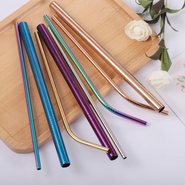 reusable metal drinking straws 304 stainless steel sturdy bent straight drinks straw with cleaning brush bar party accessory
reusable metal drinking straws 304 stainless steel sturdy bent straight drinks straw with cleaning brush bar party accessory