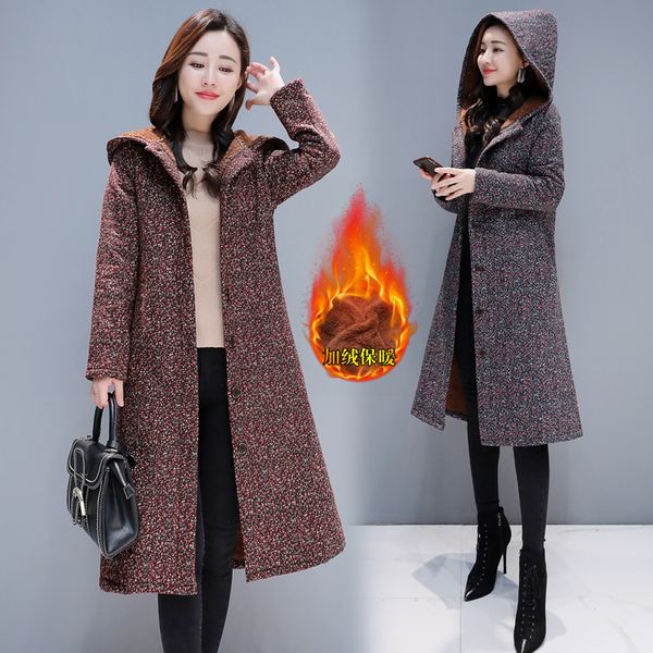 p shoot 2019 winter ethnic-style cotton-padded clothes women's medium-length brushed and thick chinese-style cotton linen re, Blue;black
p shoot 2019 winter ethnic-style cotton-padded clothes women's medium-length brushed and thick chinese-style cotton linen re, Blue;black