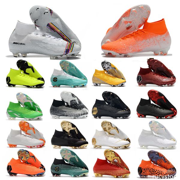 mercurial superfly vi 360 elite fg kj 6 xii 12 cr7 ronaldo neymar mens women boys high soccer shoes football boots cleats size 35-45
mercurial superfly vi 360 elite fg kj 6 xii 12 cr7 ronaldo neymar mens women boys high soccer shoes football boots cleats size 35-45