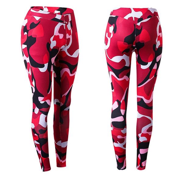 women's camouflage tech leggings comfortable sport pants, stretchy workout trousers with print regular skinny fit tight, White;red
women's camouflage tech leggings comfortable sport pants, stretchy workout trousers with print regular skinny fit tight, White;red
