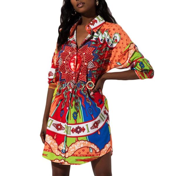 seven quarter sleeve middle east africa ethnic style print shirt dress fashion women shirt long section, Red
seven quarter sleeve middle east africa ethnic style print shirt dress fashion women shirt long section, Red