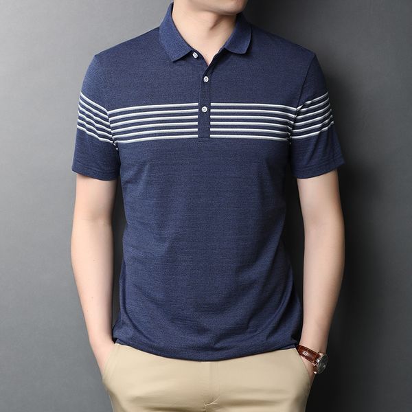 new arrival men's summer cotton striped male casual fit fashion clothes short sleeve, White;black
new arrival men's summer cotton striped male casual fit fashion clothes short sleeve, White;black