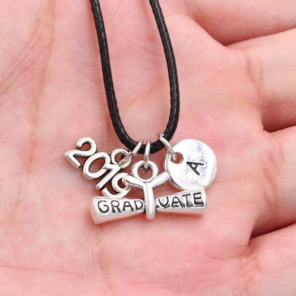 2020 graduation season gift/leather cord rope necklace/a to z letters necklaces/pendant necklace/women fashion jewelry 2020 graduation fbcmj, Silver
2020 graduation season gift/leather cord rope necklace/a to z letters necklaces/pendant necklace/women fashion jewelry 2020 graduation fbcmj, Silver