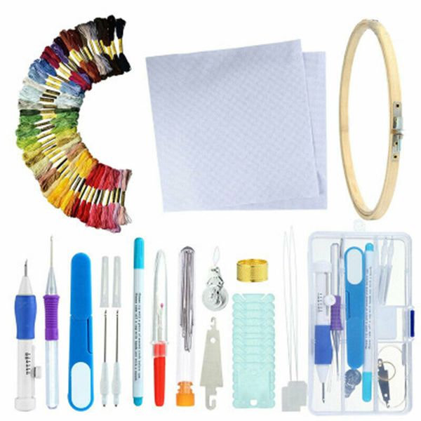85pcs diy magic embroidery stitching punch needle tool stitching punch pen with case sets diy craft sewing tool for embroidery, Black
85pcs diy magic embroidery stitching punch needle tool stitching punch pen with case sets diy craft sewing tool for embroidery, Black