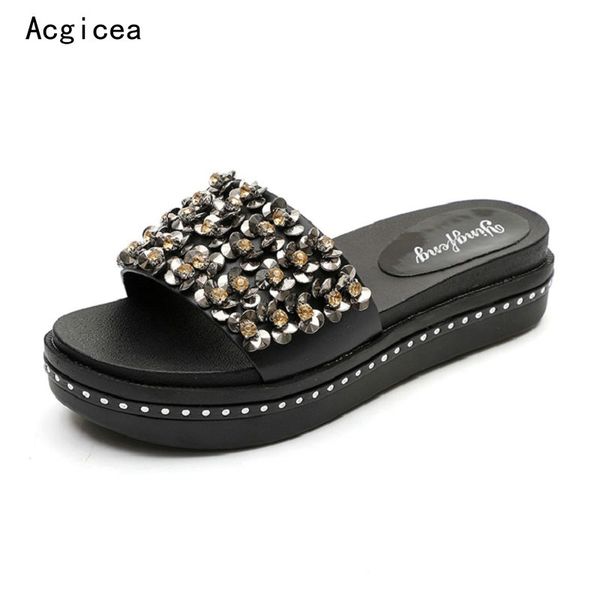 nice new flat heels women slippers full of crystal soft platform shoes woman non slip super elegant slippers for ladies, Black
nice new flat heels women slippers full of crystal soft platform shoes woman non slip super elegant slippers for ladies, Black