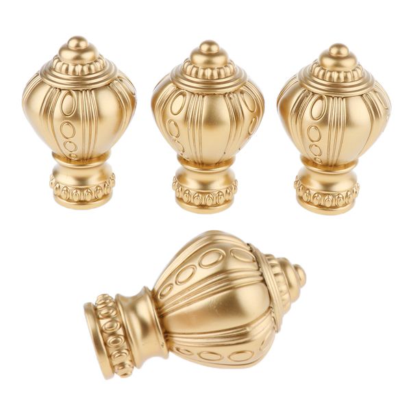 2 pairs decorative window curtain rod end drapery rail pole head cap fit 28mm dia. rods
2 pairs decorative window curtain rod end drapery rail pole head cap fit 28mm dia. rods