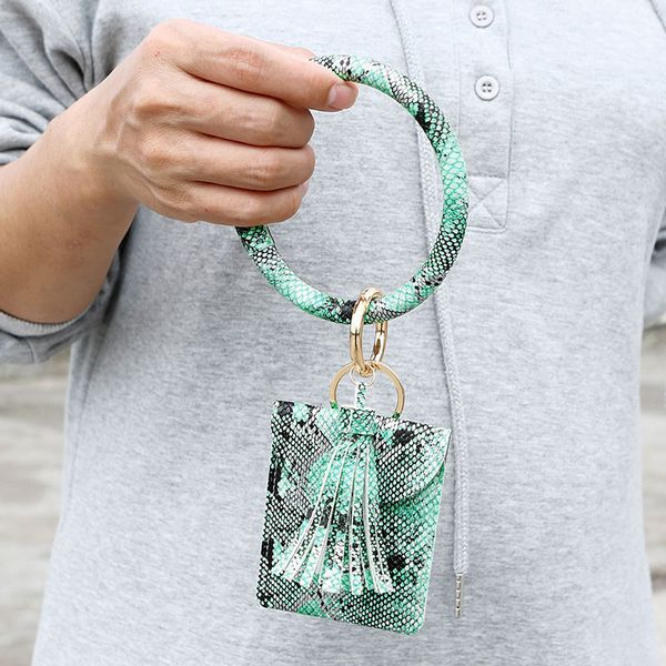 re new leopard print pu leather wrist keychain fashion tassel wallet pendant keychain female wrist jewelry, Silver
re new leopard print pu leather wrist keychain fashion tassel wallet pendant keychain female wrist jewelry, Silver