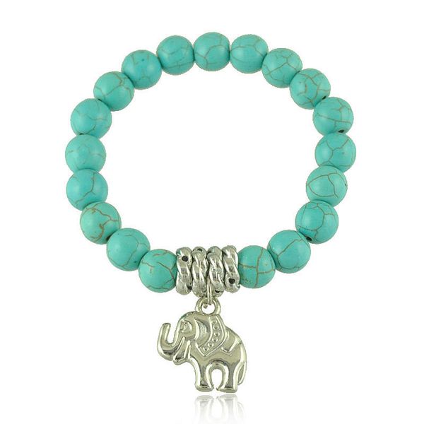 yumfeel classic ethnic synthetic stone beads and tibetan silver elephant charms bracelets for women jewelry wholesale, Black
yumfeel classic ethnic synthetic stone beads and tibetan silver elephant charms bracelets for women jewelry wholesale, Black