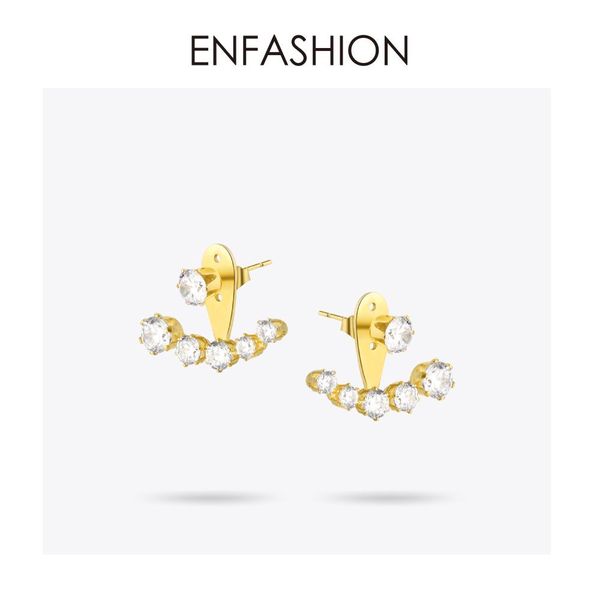 enfashion crystal earrings gold color zirconia stone stud earrings stainless steel earring for women jewelry wholesale e5208 t200225, Golden
enfashion crystal earrings gold color zirconia stone stud earrings stainless steel earring for women jewelry wholesale e5208 t200225, Golden