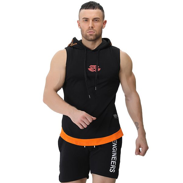 running vest hoodies men quick dry breathable sport t-shirts camping climbing fishing clothing loose gym tank with hat, Black;blue
running vest hoodies men quick dry breathable sport t-shirts camping climbing fishing clothing loose gym tank with hat, Black;blue