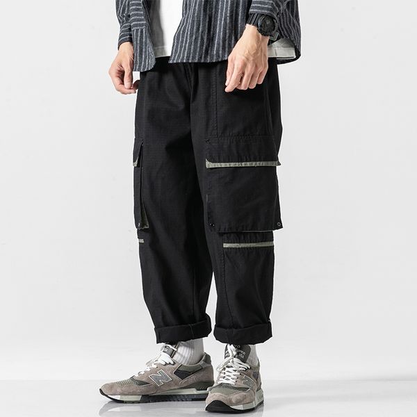 men loose casual straight cargo trouser male japan vintage streetwear hip hop wide leg harem pants joggers sweatpants, Black
men loose casual straight cargo trouser male japan vintage streetwear hip hop wide leg harem pants joggers sweatpants, Black