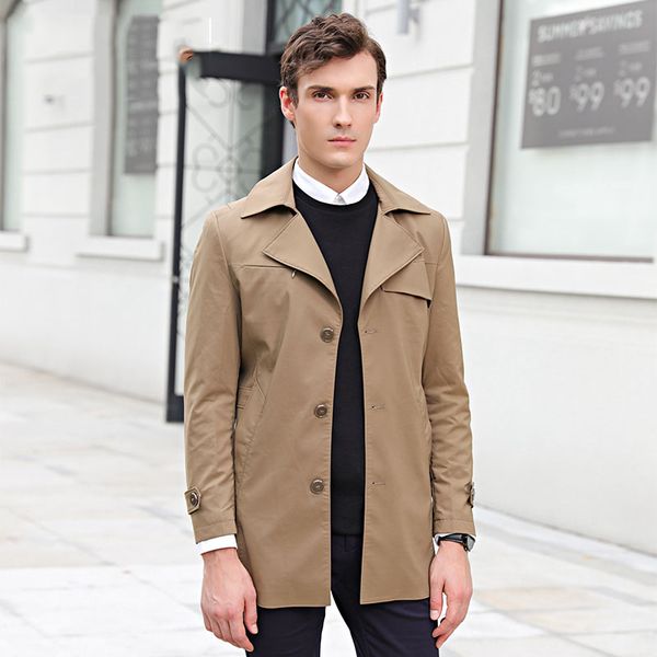 2019 new spring autumn fashion trench coat men turn down collar single breasted thin causal business coats, Tan;black
2019 new spring autumn fashion trench coat men turn down collar single breasted thin causal business coats, Tan;black