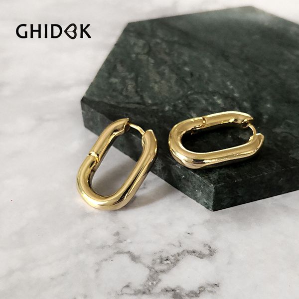 ghidbk small gold silver solid oval hoop earrings handmade fashion statement chunky earrings femme minimalist everyday earring, Golden;silver
ghidbk small gold silver solid oval hoop earrings handmade fashion statement chunky earrings femme minimalist everyday earring, Golden;silver