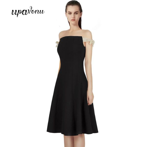 2020 new highly elegant women's black dress midi strapless lace a-line dress club celebrity evening party vestidos, Black;gray
2020 new highly elegant women's black dress midi strapless lace a-line dress club celebrity evening party vestidos, Black;gray