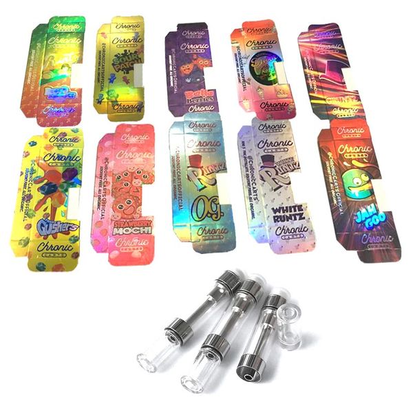 Chronic Cartridge Carts with Holographic Box Package 0.8 1.0ml Ceramic Coil Tank G5 for Thick Oil Vaporizer Atomizer
Chronic Cartridge Carts with Holographic Box Package 0.8 1.0ml Ceramic Coil Tank G5 for Thick Oil Vaporizer Atomizer
