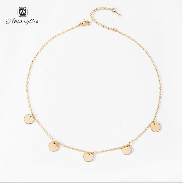 amaiyllis bling bling round coin disc statement choker necklace for women gold color sequins pendant choker colar clavicle chain, Silver
amaiyllis bling bling round coin disc statement choker necklace for women gold color sequins pendant choker colar clavicle chain, Silver