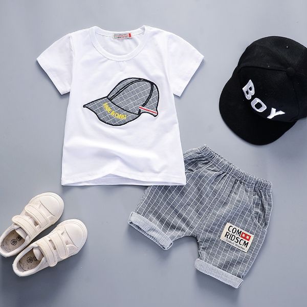 summer baby boys girls clothing sets infant toddler clothes embroidered hat t shirt shorts 2pcs children kids cotton tracksuits y200623, White
summer baby boys girls clothing sets infant toddler clothes embroidered hat t shirt shorts 2pcs children kids cotton tracksuits y200623, White