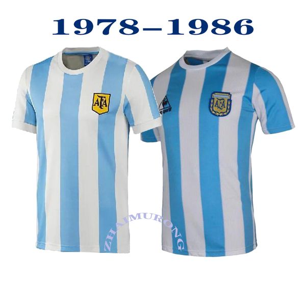 

1986 1978 argentina retro soccer jersey maradona 86 vintage classic retro argentina maradona 78 football shirts maillot camisetas de futbol, Black;yellow