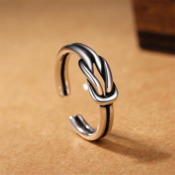 new personality retro thai silver simple 925 sterling silver jewelry knot live mouth love knot opening rings sr279
new personality retro thai silver simple 925 sterling silver jewelry knot live mouth love knot opening rings sr279