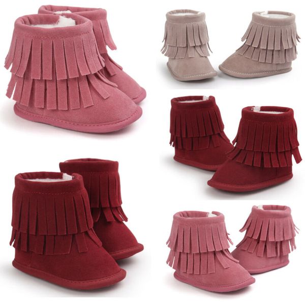 cute newborn baby girl boy cotton boots solid tassel shoes kids soft sole moccasin prewalkers anti-slip baby winter boots, Black;grey
cute newborn baby girl boy cotton boots solid tassel shoes kids soft sole moccasin prewalkers anti-slip baby winter boots, Black;grey