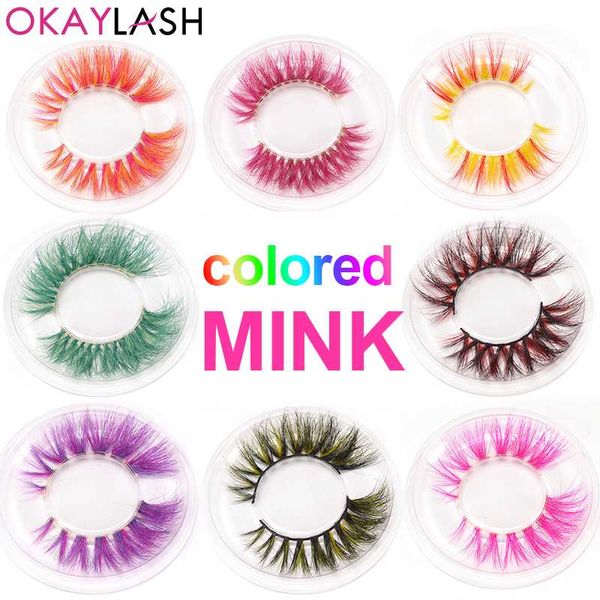 okaylash high end 3d colored real mink eyelashes rainbow colorful natural cosplay eye lashes
okaylash high end 3d colored real mink eyelashes rainbow colorful natural cosplay eye lashes