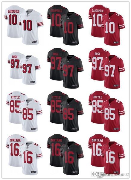 49er men an franci co 16 joe montana 85 george kittle 10 jimmy garoppolo 97 nick bo a red white black football jer ey
49er men an franci co 16 joe montana 85 george kittle 10 jimmy garoppolo 97 nick bo a red white black football jer ey