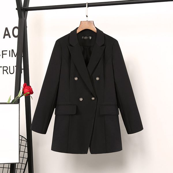 women's suits & blazers casual double breasted women jackets notched collar spring blazer jacket autumn female outerwear elegant ladies, White;black
women's suits & blazers casual double breasted women jackets notched collar spring blazer jacket autumn female outerwear elegant ladies, White;black