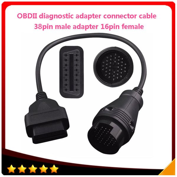 38pin to 16pin obd2 cable connector cable professional auto parts adapter replaceable diagnostic adapter
38pin to 16pin obd2 cable connector cable professional auto parts adapter replaceable diagnostic adapter