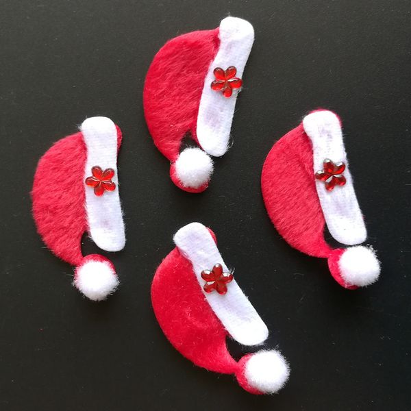 20pcs merry christmas santa claus hat applique christmas ornament for craft diy gift box accessory
20pcs merry christmas santa claus hat applique christmas ornament for craft diy gift box accessory
