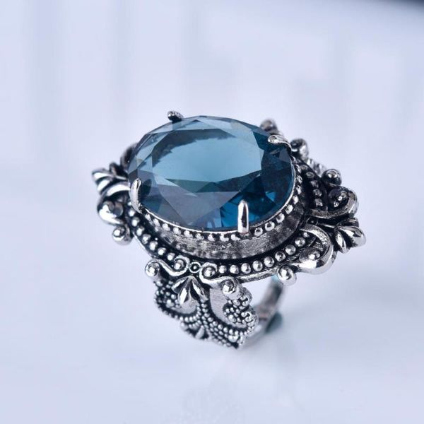 vintage big blue oval stone rings for women pattern jewelry ring engagement ring, Slivery;golden
vintage big blue oval stone rings for women pattern jewelry ring engagement ring, Slivery;golden