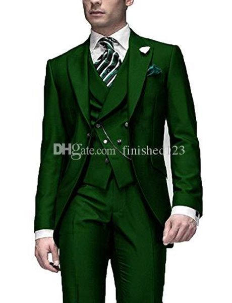 very good one button dark green groom tuxedos peak lapel men suits 3 pieces wedding/prom/dinner blazer (jacket+pants+vest+tie) w562, Black;gray
very good one button dark green groom tuxedos peak lapel men suits 3 pieces wedding/prom/dinner blazer (jacket+pants+vest+tie) w562, Black;gray