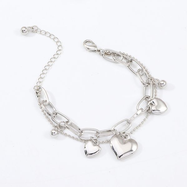 doreen box new simple silver color heart charm bracelets for women wedding party gifts punk style fashion chain bracelet jewelry, Golden;silver
doreen box new simple silver color heart charm bracelets for women wedding party gifts punk style fashion chain bracelet jewelry, Golden;silver