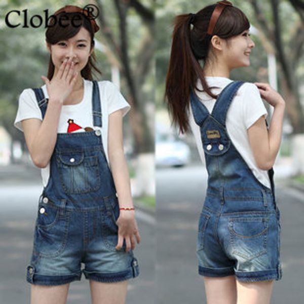 women denim distresses style casual jumpsuit front flap pocket short overalls girl washed jeans jumpsuit romper plus size p149, Black;white
women denim distresses style casual jumpsuit front flap pocket short overalls girl washed jeans jumpsuit romper plus size p149, Black;white