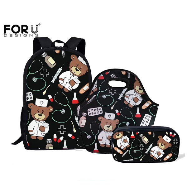 forudesigns cartoon bear pattern back to school student backpacks set children school bags for teenage girls schoolbags
forudesigns cartoon bear pattern back to school student backpacks set children school bags for teenage girls schoolbags