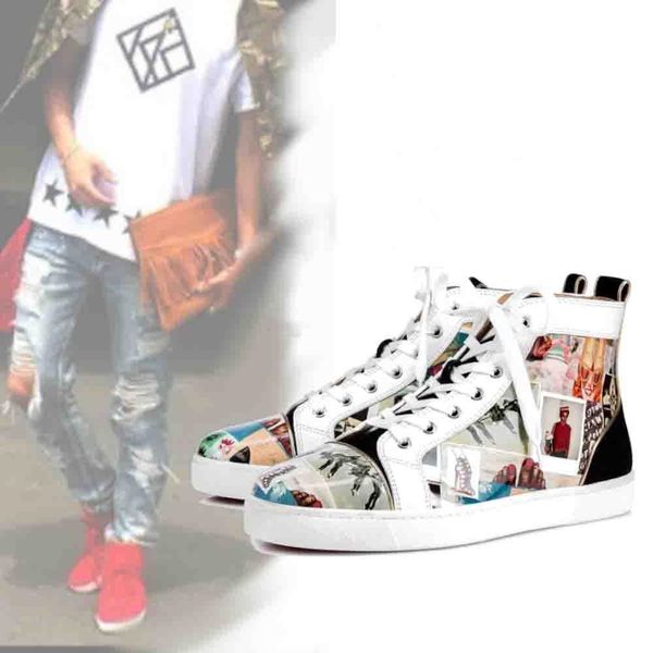 street style италия марка red bottom кроссовки мужские orlatos младших шипы orlato мужская плоский кожаный кроссовок с фотопечатью моды casu, Black
street style италия марка red bottom кроссовки мужские orlatos младших шипы orlato мужская плоский кожаный кроссовок с фотопечатью моды casu, Black