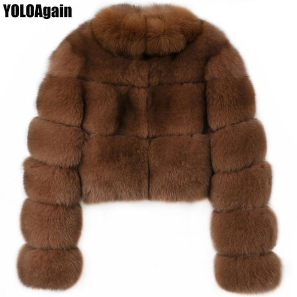 yoloagain women stand collar long sleeve real fur jacket ladies natural fur coat short, Black
yoloagain women stand collar long sleeve real fur jacket ladies natural fur coat short, Black