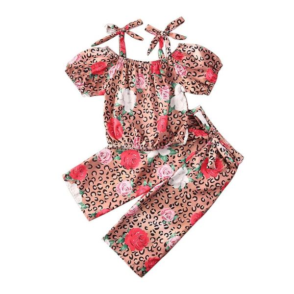 маленькие девочки 2-piece set одежда cozy шаблон leopard rose outfit sling лук с коротким рукавом рубашки свободные длинные штаны на резинке, White
маленькие девочки 2-piece set одежда cozy шаблон leopard rose outfit sling лук с коротким рукавом рубашки свободные длинные штаны на резинке, White