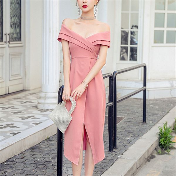 summer chic women dress casual korea slash neck off the shoulder dress female retro skinny asymmetrical party vestidos, White;black
summer chic women dress casual korea slash neck off the shoulder dress female retro skinny asymmetrical party vestidos, White;black