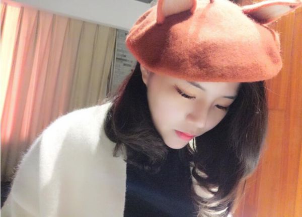 lolita beret cap handmade ear hat female women girls bowknot painter hat beanie good quality wool, Blue;gray
lolita beret cap handmade ear hat female women girls bowknot painter hat beanie good quality wool, Blue;gray