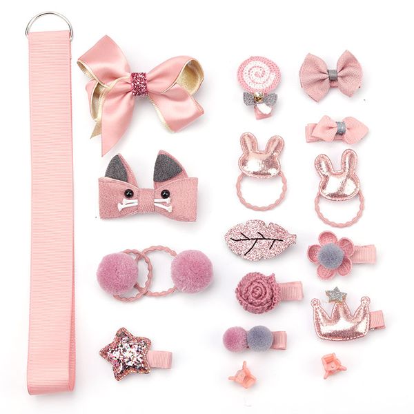 children's hair clips 18 pieces set 7 color cute girl headdress female hair accessories baby ring rubber ring rope, Slivery;white
children's hair clips 18 pieces set 7 color cute girl headdress female hair accessories baby ring rubber ring rope, Slivery;white