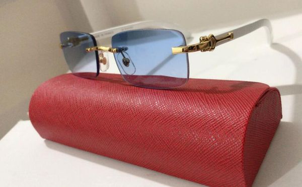 sunglasses vintage retro rimless wood designer sunglasses for men brand sun glasses buffalo horns legs with red boxes, White;black
sunglasses vintage retro rimless wood designer sunglasses for men brand sun glasses buffalo horns legs with red boxes, White;black