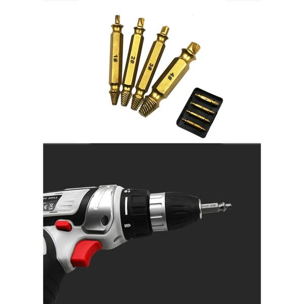 4pcs/set double-head broken wire extractor car tool damage screw bolt remover s2 titanium plated
4pcs/set double-head broken wire extractor car tool damage screw bolt remover s2 titanium plated