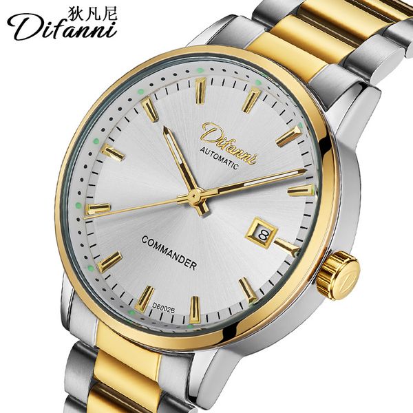 difanni commander automatic mechanical watch fashion trend table explosion luminous face men's mechanical watch, Slivery;brown
difanni commander automatic mechanical watch fashion trend table explosion luminous face men's mechanical watch, Slivery;brown