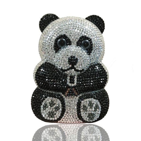 bee in 3d panda shape women silver black crystal evening clutch handbags and purses diamond wedding party bag
bee in 3d panda shape women silver black crystal evening clutch handbags and purses diamond wedding party bag