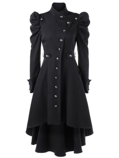 women steampunk gothic winter coats long sleeve jacket with hat cosplay costume black coat medieval noble court princess outwear, Tan;black
women steampunk gothic winter coats long sleeve jacket with hat cosplay costume black coat medieval noble court princess outwear, Tan;black
