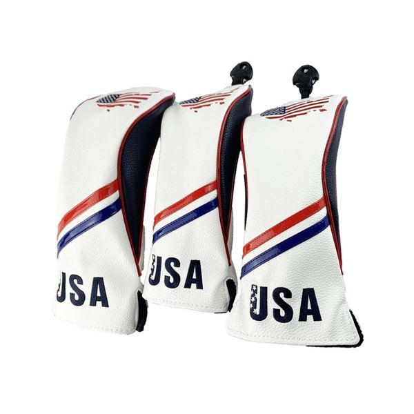 3x professional golf club head cover wood drivers headcovers with interchangeable number tags
3x professional golf club head cover wood drivers headcovers with interchangeable number tags