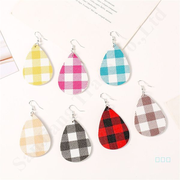 lovely women pu leather double-sided plaid earrings unique teardrop shape dangler hook earring oval eardrop jewelry christmas gifts a112802, Red;brown
lovely women pu leather double-sided plaid earrings unique teardrop shape dangler hook earring oval eardrop jewelry christmas gifts a112802, Red;brown